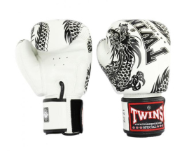 Боксерські рукавиці Twins Fancy Boxing Gloves FBGVL3-49BK Black White, Фото № 2