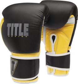 Боксерские перчатки Title Gel Command Boxing Gloves Black Yellow
