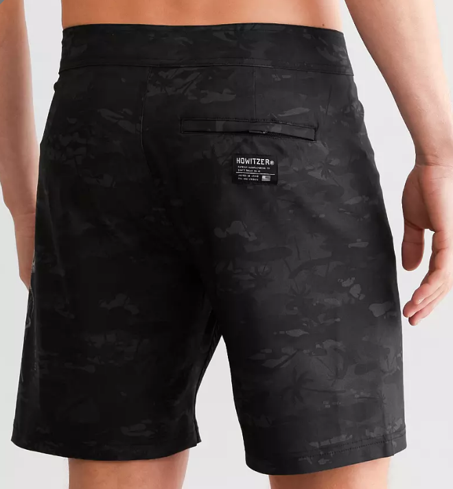 Пляжные шорты Howitzer Night Vision Stretch Boardshort Black Camo цена