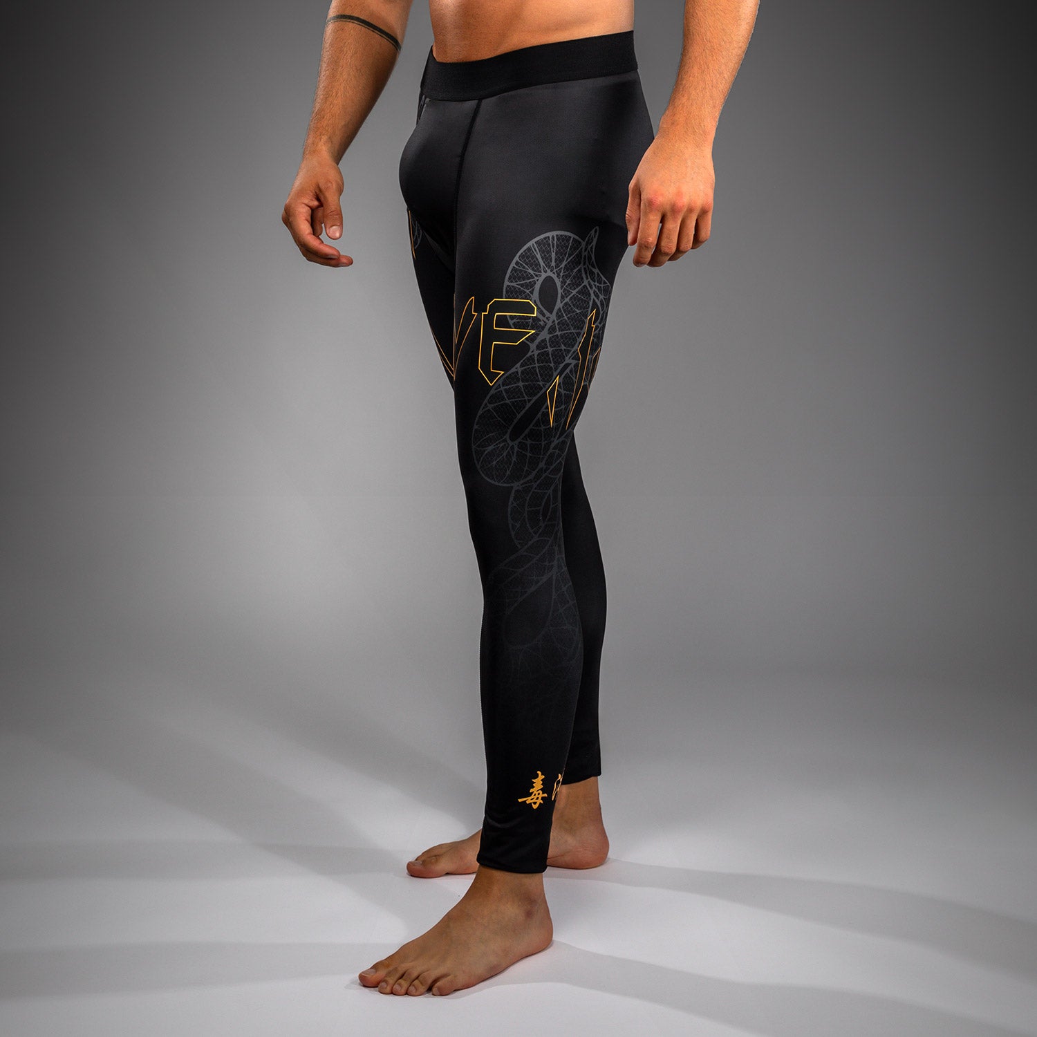 Spats Black Silver Gold leggings buy
