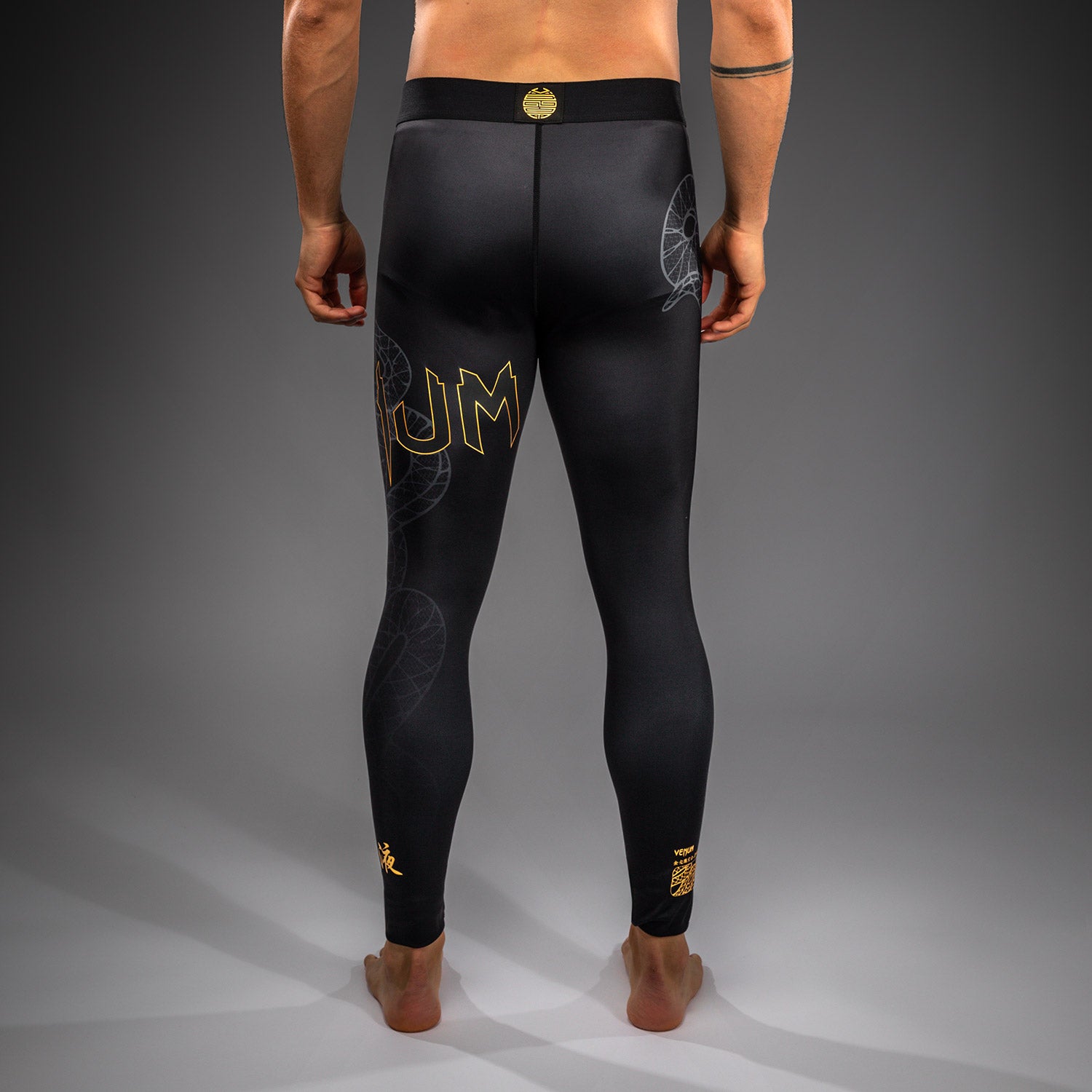 Spats Black Silver Gold leggings price
