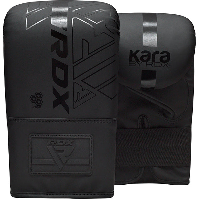 Снарядніе перчатки RDX F6 Kara Boxing Bag Mitts Black