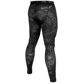 Компрессионные штаны Venum Dragons Flight Spats Black Black, Фото № 4