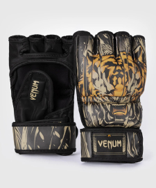 Venum Tiger MMA Gloves Black Neon Orange