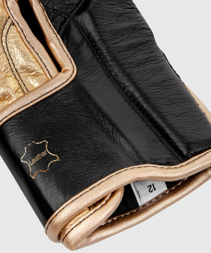 Боксерсьі рукавиці Venum Giant 2.0 Pro Velcro Nappa Leather Black Gold розмір