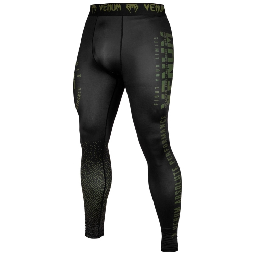 Venum Signature Spats Black Khaki Exclusive compression pants buy