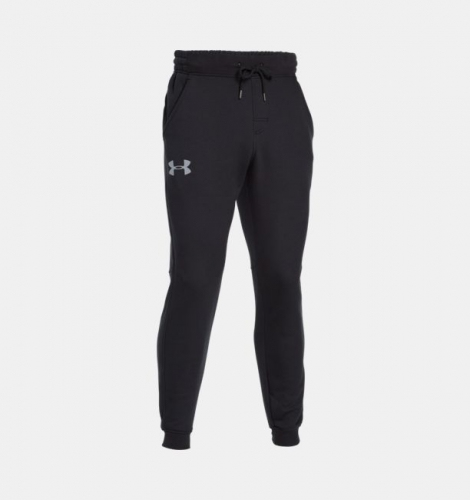 Under Armour Rival Cotton Jogger Black sweatpants photo