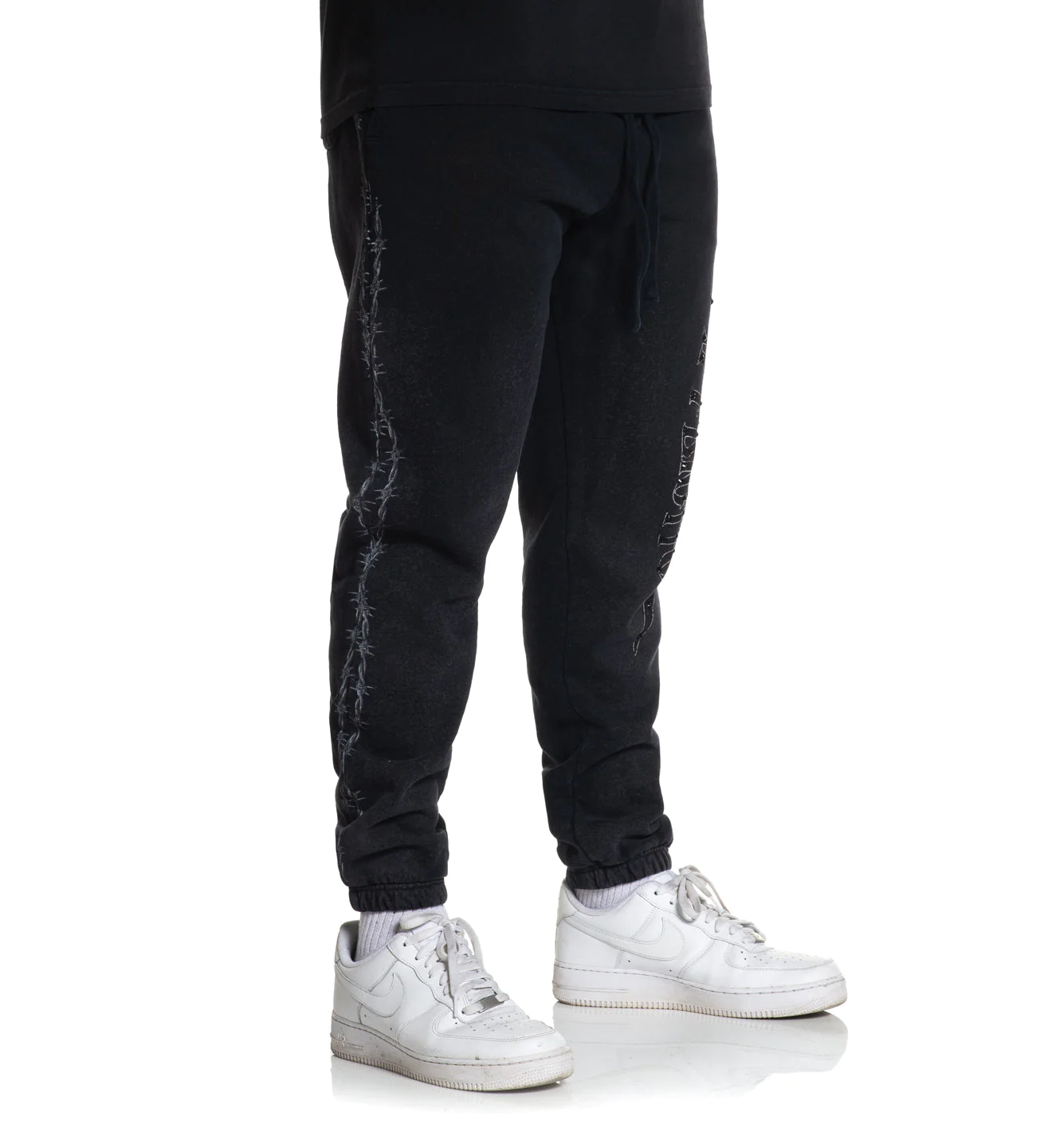 Штани Affliction Black Night Sweatpant Black Beauty Potassium Spray фото