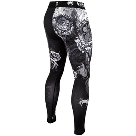 Компрессионные штаны Venum Santa Muerte 3.0 Spats Black White, Фото № 4