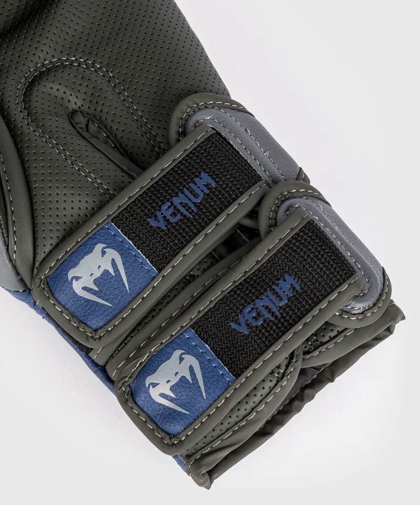 Venum Reverso Boxing Gloves - Storm Gray / Royal Blue photo