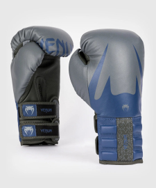 Venum Reverso Boxing Gloves - Storm Gray / Royal Blue buy