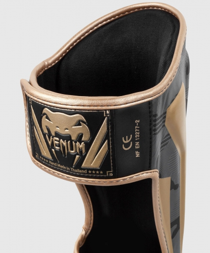 Захист гомілки Venum Elite Shinguards Dark Camo Gold купити