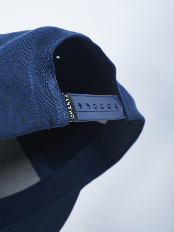 Бейсболка MANTO Snapback Cap Block Navy Blue фото