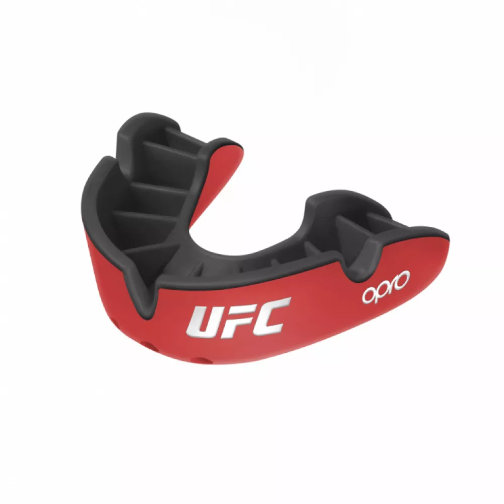 Капа OPRO Self-fit UFC GEN2 Silver Black Red купити