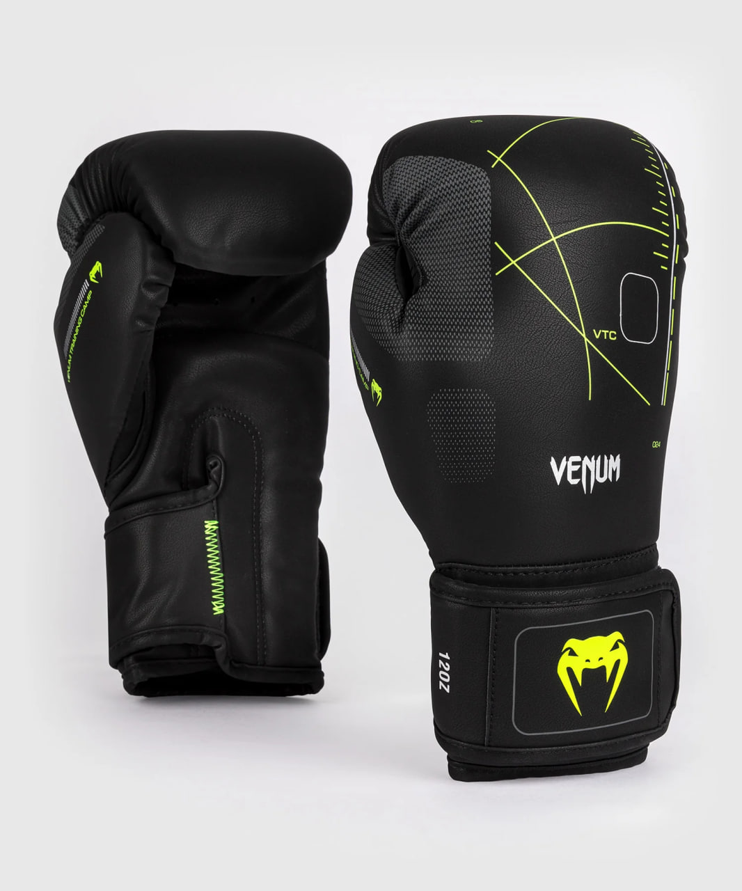 Venum Training Camp 4.0 Boxing Gloves - Black/Neon Green