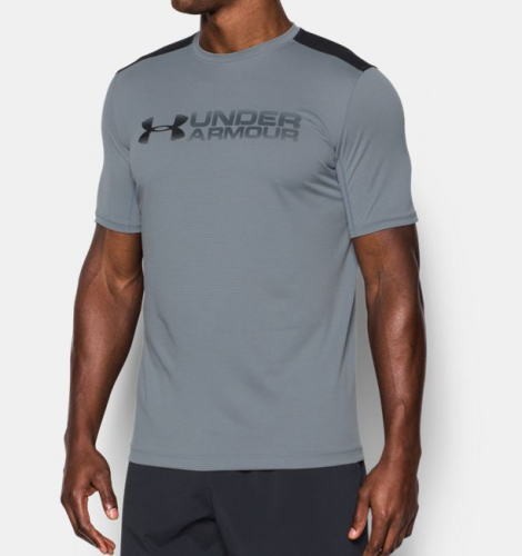 Футболка Under Armour Raid Microthread T-Shirt Steel цена
