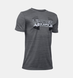 Дитяча футболка Under Armour Big Logo Hybrid Grey