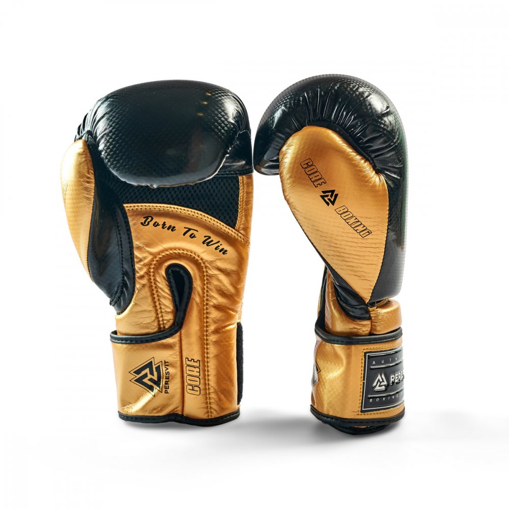 Боксерские перчатки Peresvit Core Boxing Gloves Black Gold купить