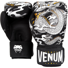 Боксерские перчатки Venum Dragons Flight Boxing Gloves - Black White