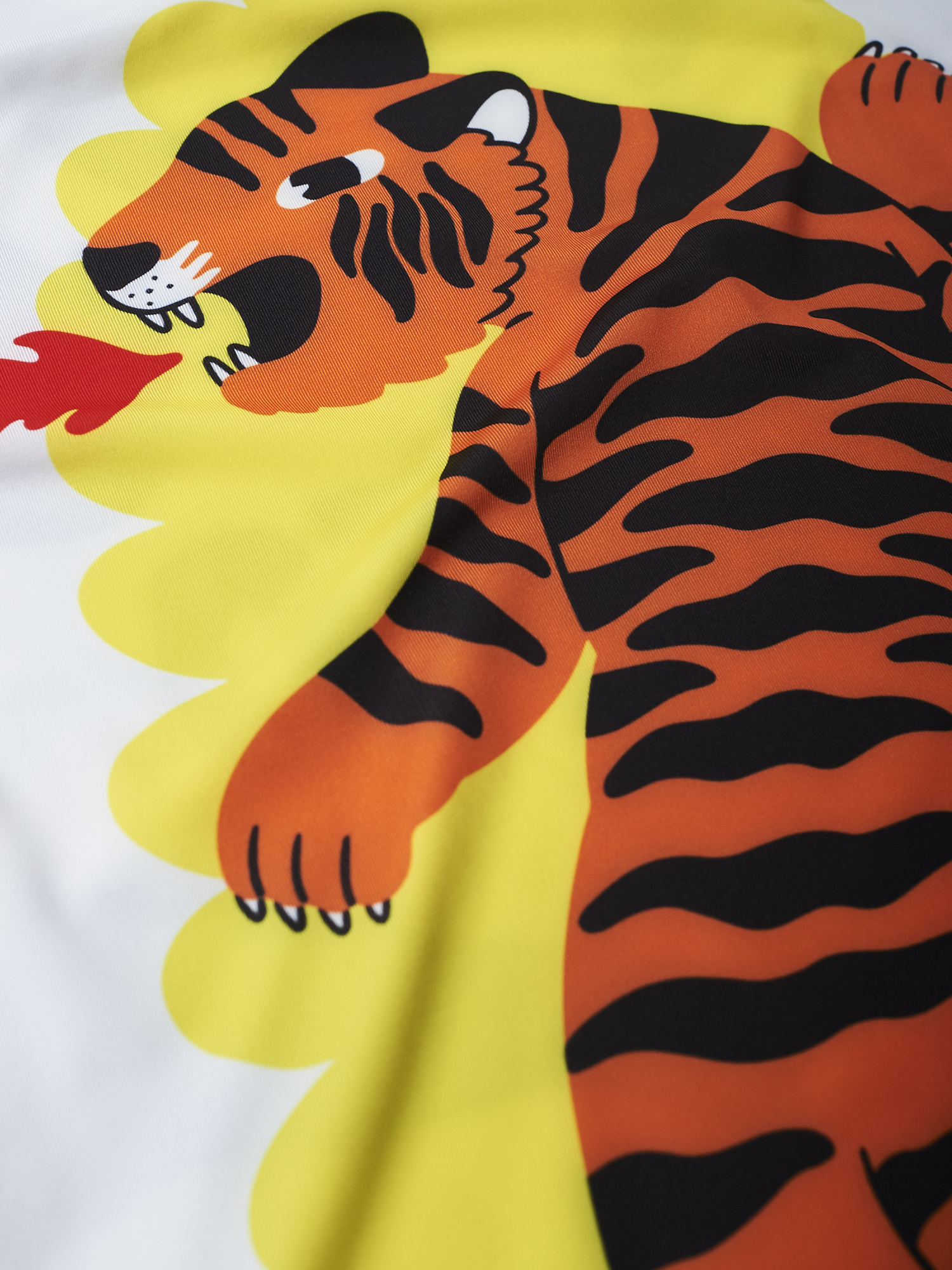 Childrens rashguard MANTO Kids Rashguard Tiger White original