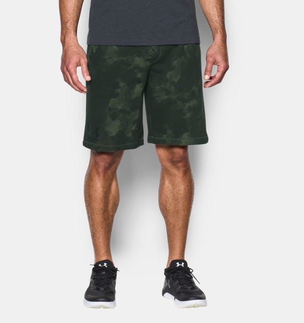 Шорты Under Armour Terry Graphic Shorts Rifle Green