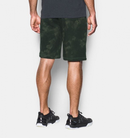 Шорты Under Armour Terry Graphic Shorts Rifle Green, Фото № 2