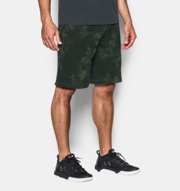 Шорты Under Armour Terry Graphic Shorts Rifle Green, Фото № 3
