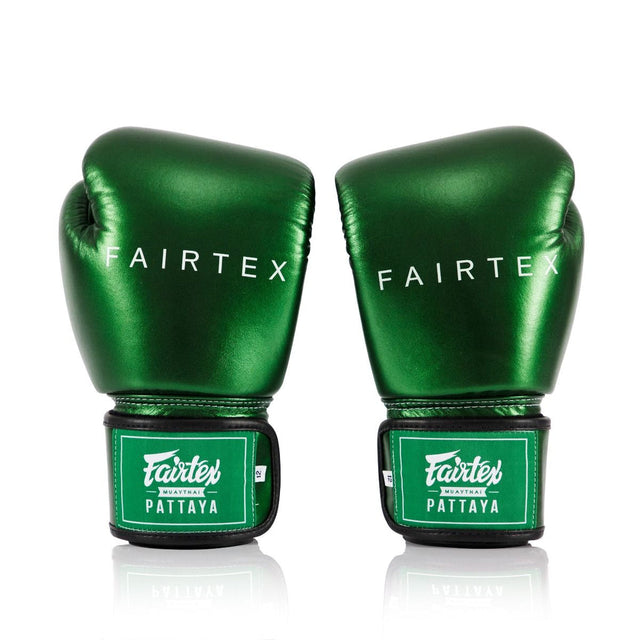 Боксерские перчатки Fairtex BGV22 Metallic Green купить