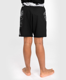 Детские шорты для MMA Venum Gorilla Jungle Kids Fightshorts Black White, Фото № 2