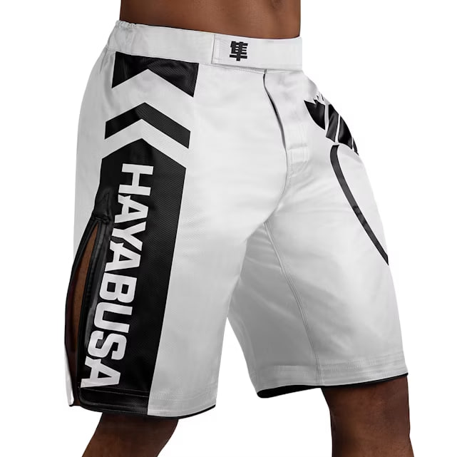 Шорты для MMA Hayabusa Icon Mid-Thigh MMA Shorts White Black купить
