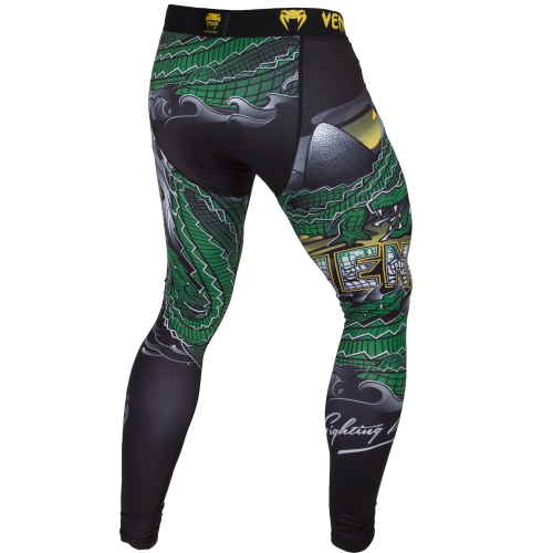 Compression pants Venum Crocodile Spats Black Green price