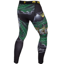 Компрессионные штаны Venum Crocodile Spats Black Green, Фото № 3