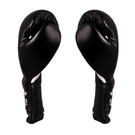 Боксерские перчатки Cleto Reyes Leather Training Gloves with Lace Black, Фото № 2