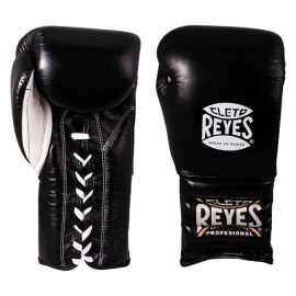Cleto Reyes Leather Training Gloves with Lace Black