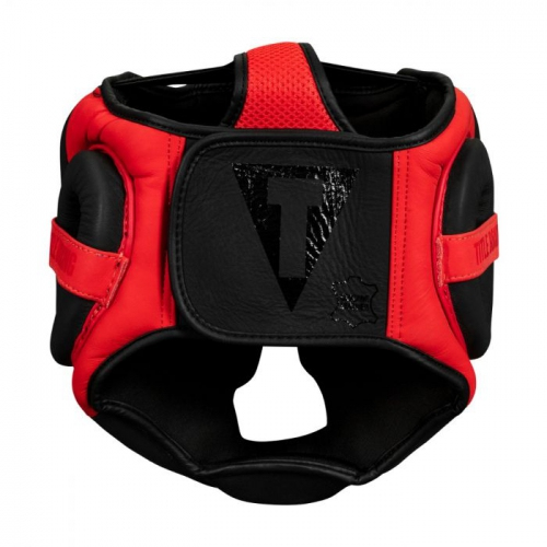 Шолом Title Leather Solar Headgear Black Red фото