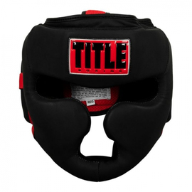 Шлем Title Leather Solar Headgear Black Red, Фото № 2