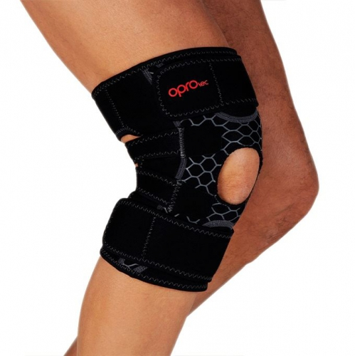 Регулируемая опора для колена OPROtec Adjustable Knee Support with Open Patella фото
