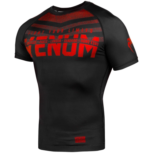 Venum Signature Rashguard Short Sleeves Black Red buy