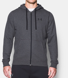 Толстовка Under Armour Rival Fitted Fullzip Carbon Heather