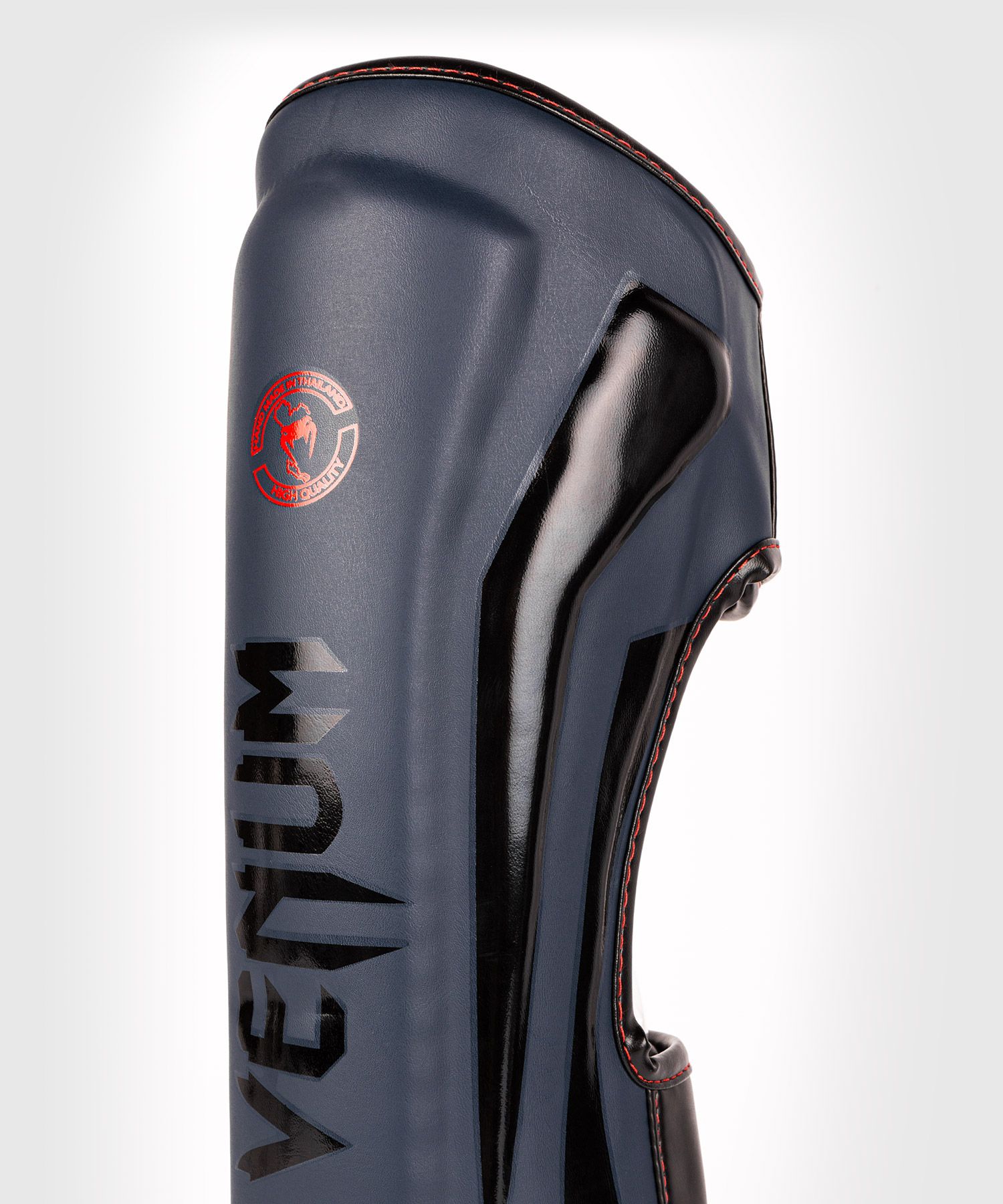 Защита голени Venum Elite Standup Shinguards Navy Blue Black-Red цена