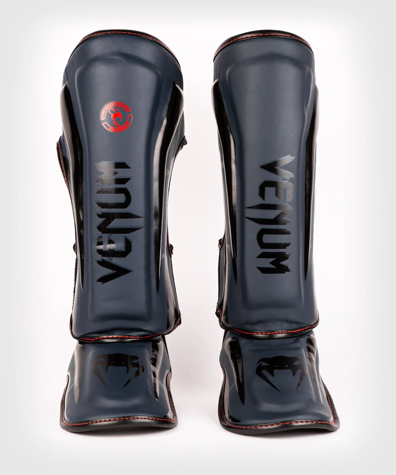 Защита голени Venum Elite Standup Shinguards Navy Blue Black-Red купить