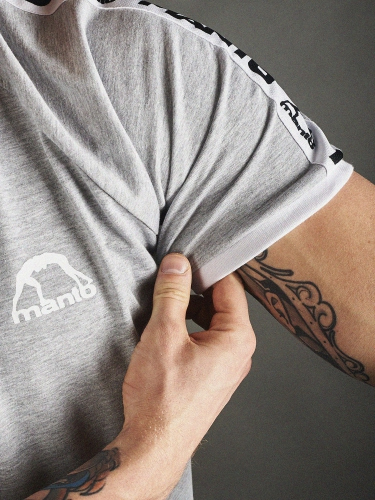 Футболка MANTO T-shirt Stripe 21 Gray розмір