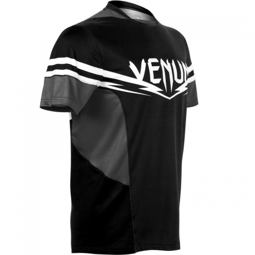 Футболка Venum Sharp 2.0 Dry Tech T-shirt Black Grey фото
