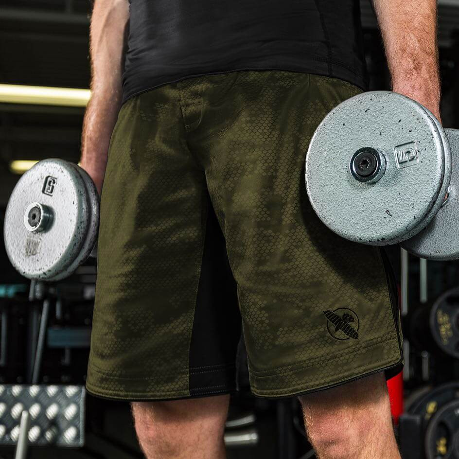 MMA shorts Hayabusa Hexagon Fight Shorts Green photo