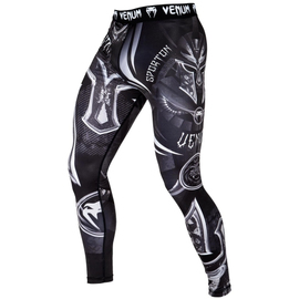 Компрессионные штаны Venum Gladiator 3.0 Spats Black White, Фото № 3