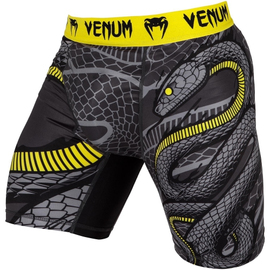 Компрессионные шорты Venum Snaker Vale Tudo Shorts Black Yellow, Фото № 3