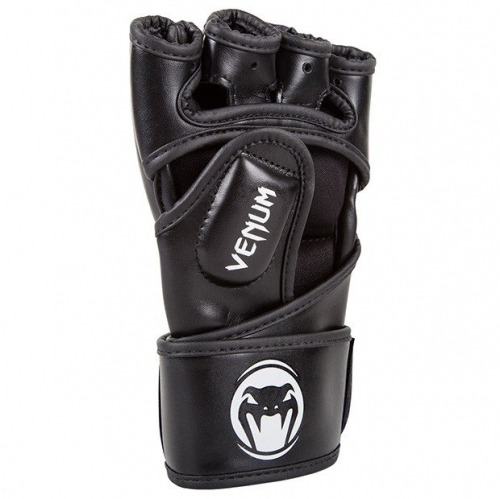 Перчатки Venum Impact MMA Gloves - Skintex Leather - Black оригинал