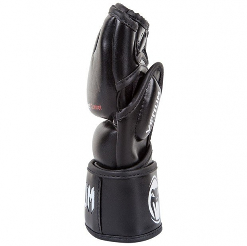 Перчатки Venum Impact MMA Gloves - Skintex Leather - Black где купить