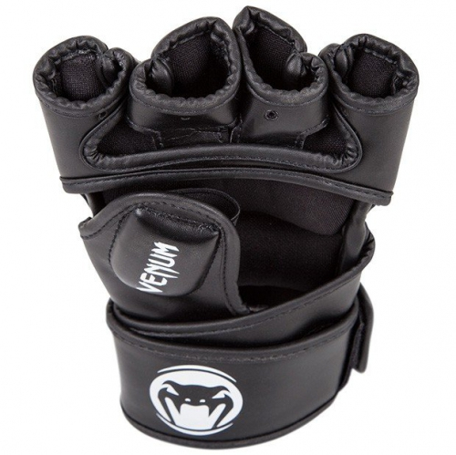 Перчатки Venum Impact MMA Gloves - Skintex Leather - Black размер