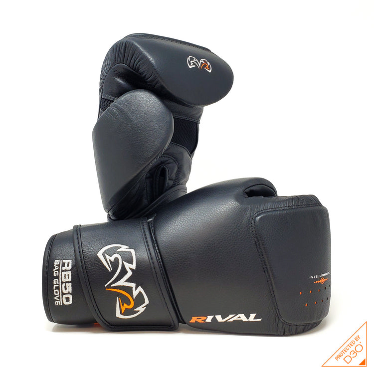 Снарядные перчати Rival RB50 Intelli-Shock Compact Bag Gloves Black